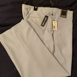 Seersucker Blue/White pant